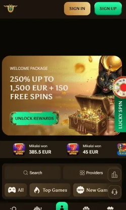 Registreerknop bij Amunbet Casino rechtsboven op de pagina